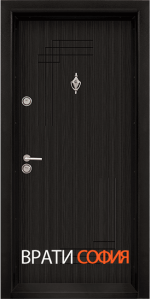 Блиндирана входна врата, модел Т111 Черна перла
