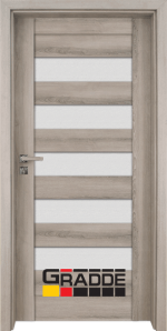 Интериорна HDF врата, модел Gradde Aaven Glas, Ясен Вералинга