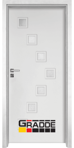 Интериорна врата Gradde Zwinger, цвят Бял Мат