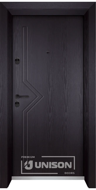 Входна врата UNISON OPTIMA 201p, цвят Венге