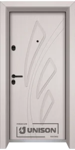 Входна врата Unison Optima 202p, Перла