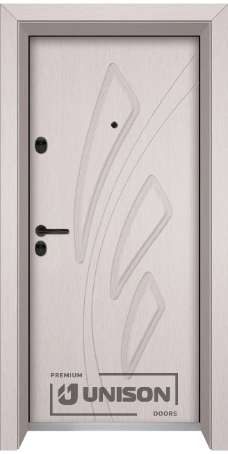 Входна врата UNISON OPTIMA 202p, цвят Перла