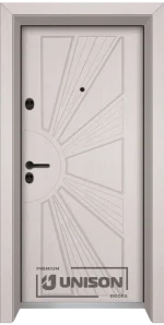 Входна врата UNISON OPTIMA 204p, цвят Перла