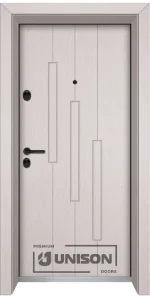 Входна врата UNISON OPTIMA 206p, цвят Перла
