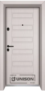 Входна врата UNISON OPTIMA 207p, цвят Перла