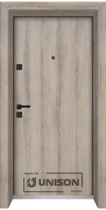 Входна врата UNISON OPTIMA SIMPEL, цвят Ясен Вералинга