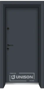 Входна врата Unison Clima Basic, цвят Графит